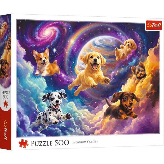 Puzzle Trefl Weltraumwelpen 500-teiliges