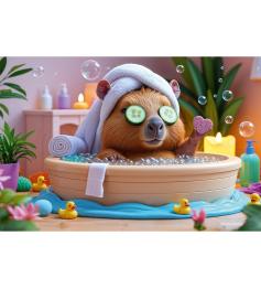 Puzzle Trefl Capybara im SPA XXL 160 Teile