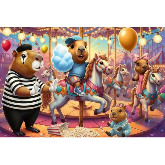 Puzzle Trefl Capybaras im Urlaub XXL 100 Teile