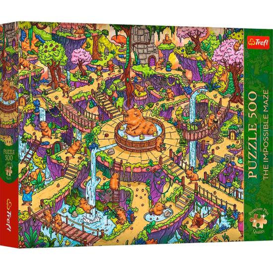Puzzle Trefl Lustige Wasserschweine 500 Teile