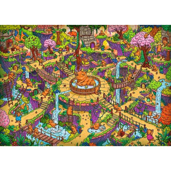Puzzle Trefl Lustige Wasserschweine 500 Teile