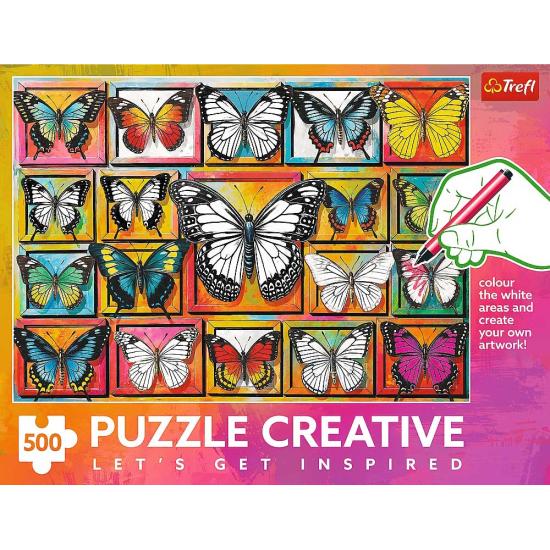Puzzle Trefl Creative Schmetterlingssammlung 500 Teile