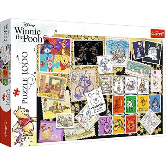 Puzzle Trefl Winnie the Pooh Briefmarkensammlung mit 1000 Teilen