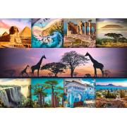 Puzzle Trefl Afrika-Collage 1000 Teile