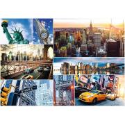 Puzzle Trefl Collage aus Bildern von New York 4000 Teile