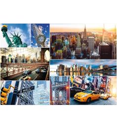 Puzzle Trefl Collage aus Bildern von New York 4000 Teile