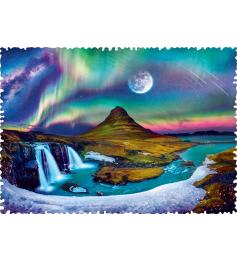 Trefl Crazy Shapes Aurora Borealis Over Island Puzzle 600 P