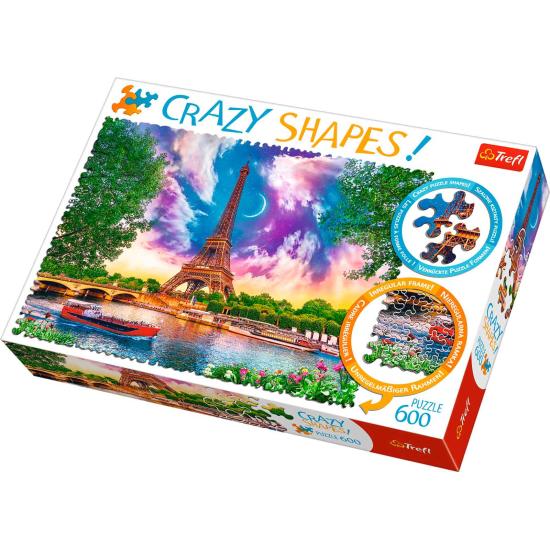 Trefl Crazy Shapes Himmel über Paris Puzzle mit 600 Teilen