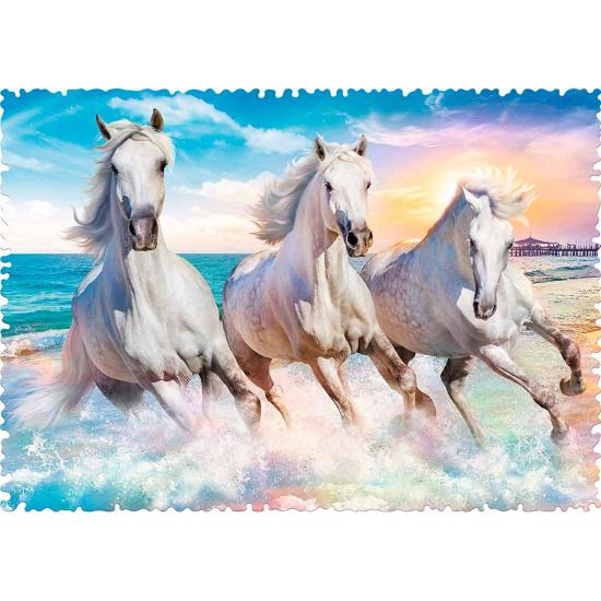 Puzzle Trefl Verrückte Formen galoppieren zwischen den Wellen mi