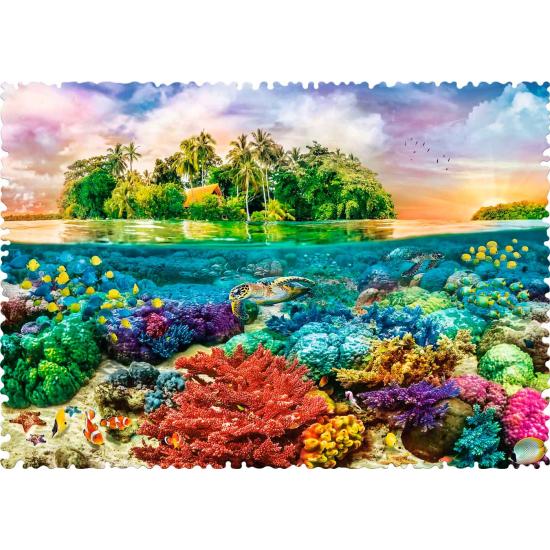 Trefl Crazy Shapes Tropical Island Puzzle mit 600 Teilen