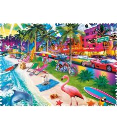 Trefl Crazy Shapes Miami Beach Puzzle mit 600 Teilen