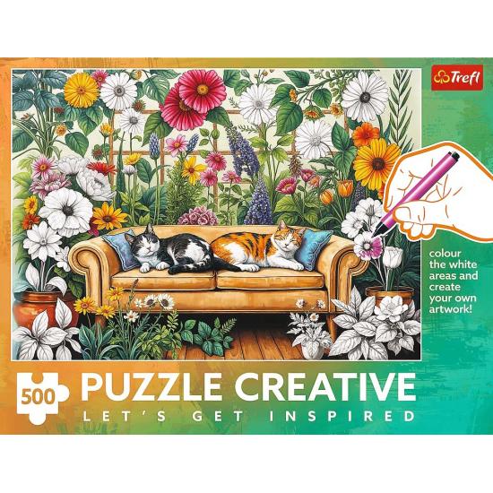 Puzzle Trefl Creative Katzenorangerie 500 Teile