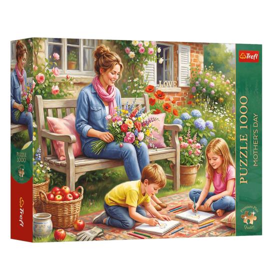 Puzzle Trefl Muttertag: Familie Im Garten 1000 Teile