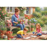 Puzzle Trefl Muttertag: Familie Im Garten 1000 Teile
