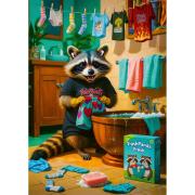 Trefl Puzzle Waschtag des Waschbären 1000 Teile