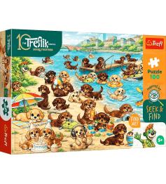 Puzzle Trefl Dackel Und Trefliks XXL 100 Teile