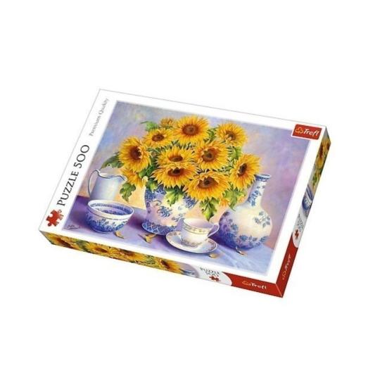 Trefl Puzzle-Dekoration mit einem Strauß Sonnenblumen, 500 Teile
