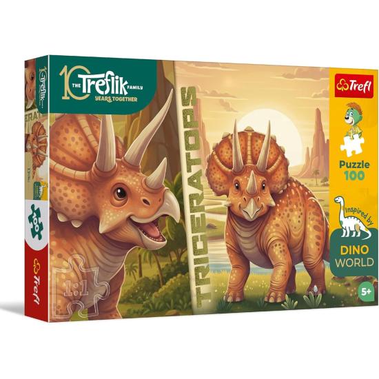 Puzzle Trefl Dino Triceratops XXL 100 Teile