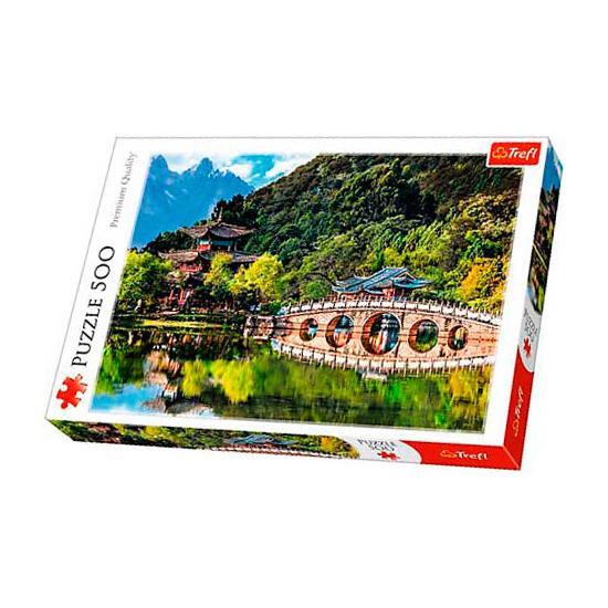 Trefl Puzzle Der schwarze Drachenteich, Lijiang China von 500
