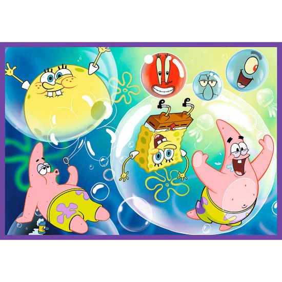 Puzzle Trefl Die Verrückte Welt Von Spongebob XXL 4x250 Teile