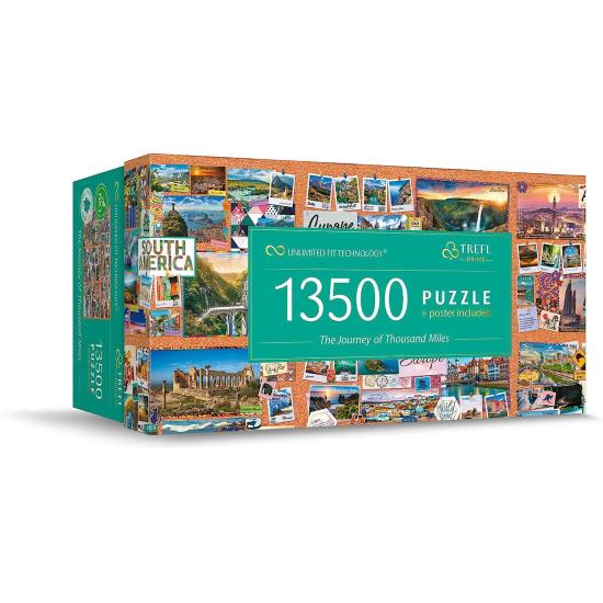 Trefl Puzzle Die Reise von tausend Meilen mit 13500 Teilen