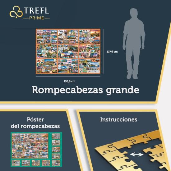 Trefl Puzzle Die Reise von tausend Meilen mit 13500 Teilen