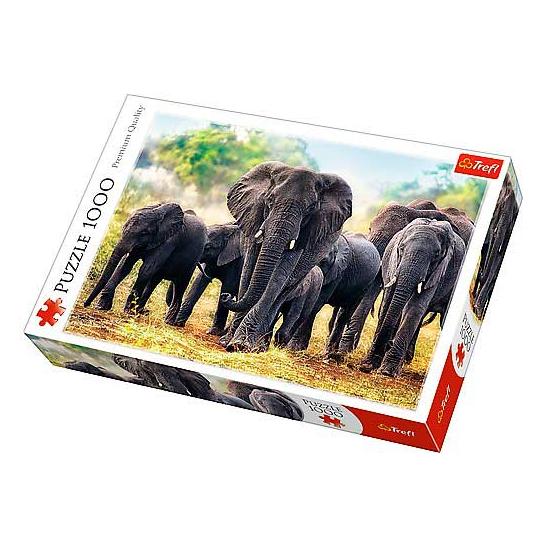 Trefl Puzzle Afrikanische Elefanten 1000 Teile