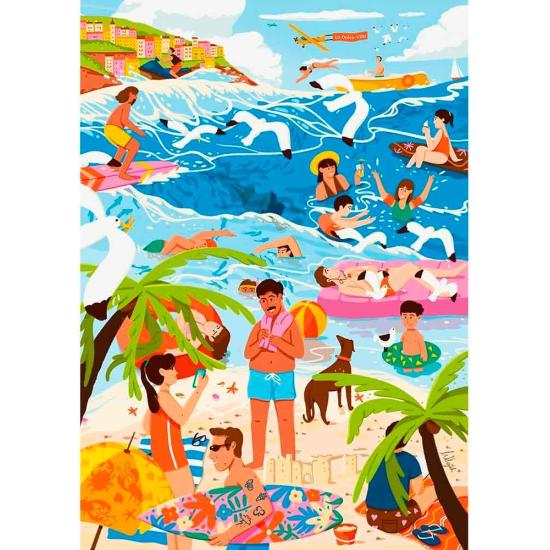 Puzzle Trefl In der Hitze der Weihnachtszeit 1000 Teile