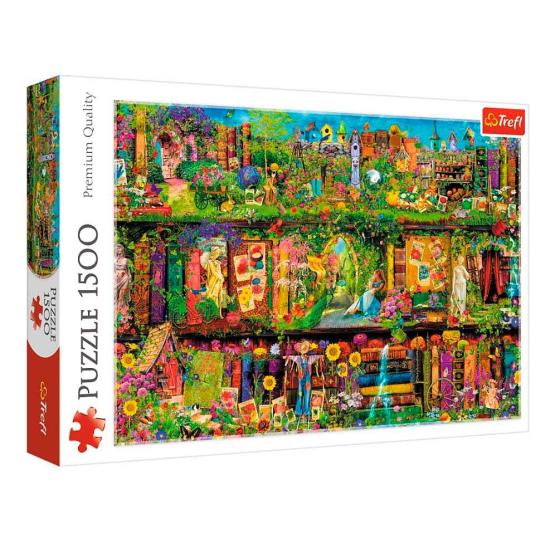 Trefl Märchen-Bücherregal-Puzzle, 1500 Teile