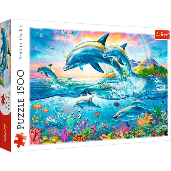 Trefl Delphin-Familienpuzzle 1500 Teile