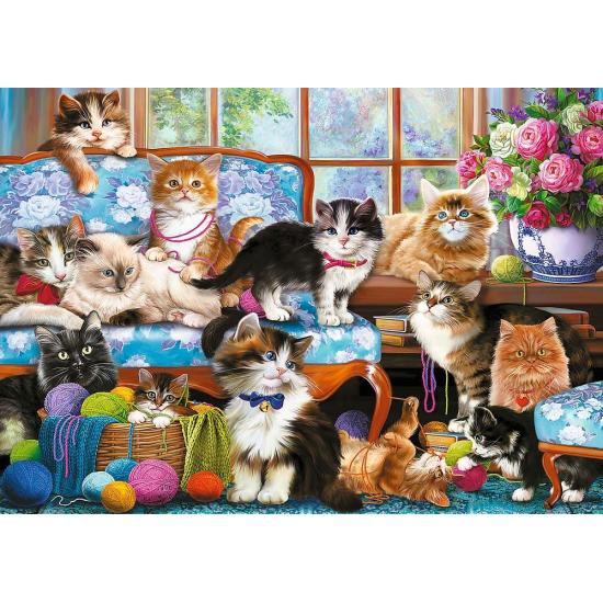 Trefl Katzenfamilienpuzzle 500 Teile