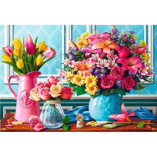 Trefl Puzzle Blumen in Vasen mit 1500 Teilen