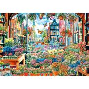 Puzzle Trefl Blumenladen in Amsterdam 2000 Teile