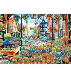 Puzzle Trefl Blumenladen in Amsterdam 2000 Teile