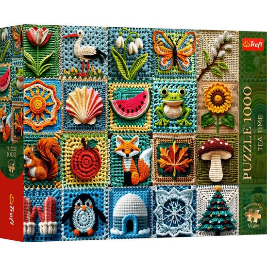 Puzzle Trefl Häkeln – Vier Jahreszeiten 1000 Teile