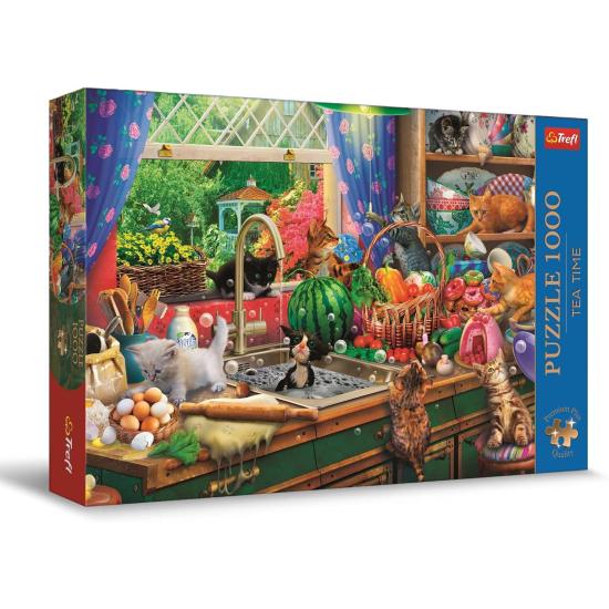 Puzzle Trefl Unruhestifter-Kätzchen 1000 Teile Puzzle Trefl Unruhestifter-Kätzchen 1000 Teile