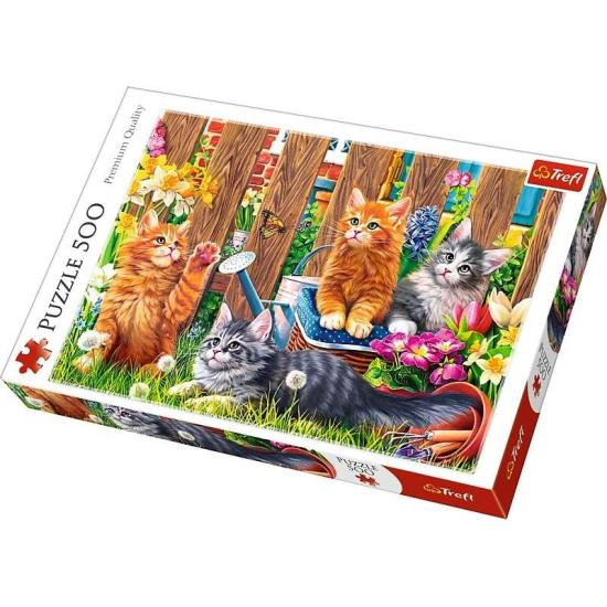 Trefl Kätzchen im Garten Puzzle 500 Teile Trefl Kätzchen im Garten Puzzle 500 Teile