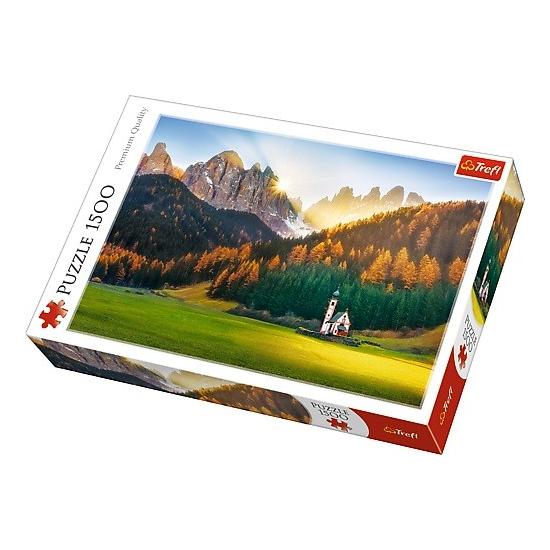 Trefl-Kirche in den Dolomiten, Italien Puzzle 1500 Teile