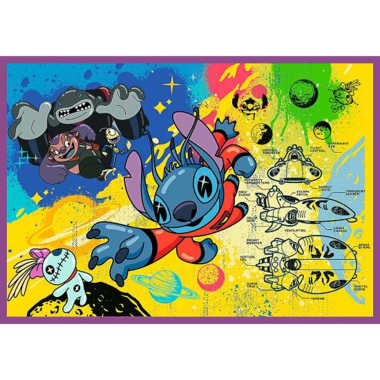 Puzzle Trefl Erstaunlicher Stitch XXL 4x250 Teile