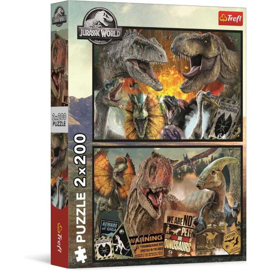 Puzzle Trefl Jurassic World Prehistoric XXL 2 x 200 Teile