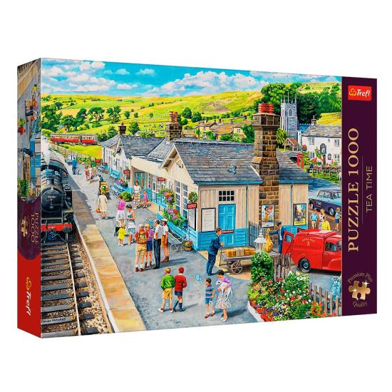 Puzzle Trefl Der Dorfbahnhof 1000 Teile
