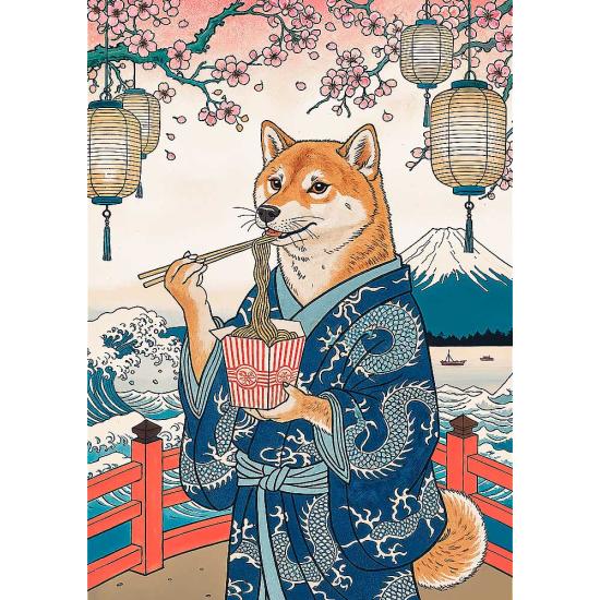 Puzzle Trefl Shibas Nudelmeditation 500 Teile