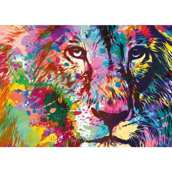 Trefl Buntes Löwenpuzzle mit 1000 Teilen Trefl Buntes Löwenpuzzle mit 1000 Teilen