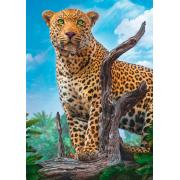 Trefl Bedrohlicher wilder Leopard Puzzle 500 Teile