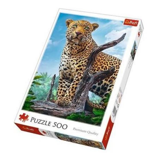 Trefl Bedrohlicher wilder Leopard Puzzle 500 Teile