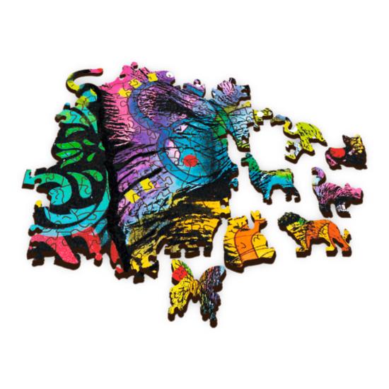 Trefl Holzpuzzle Bunter Welpe 500 Teile