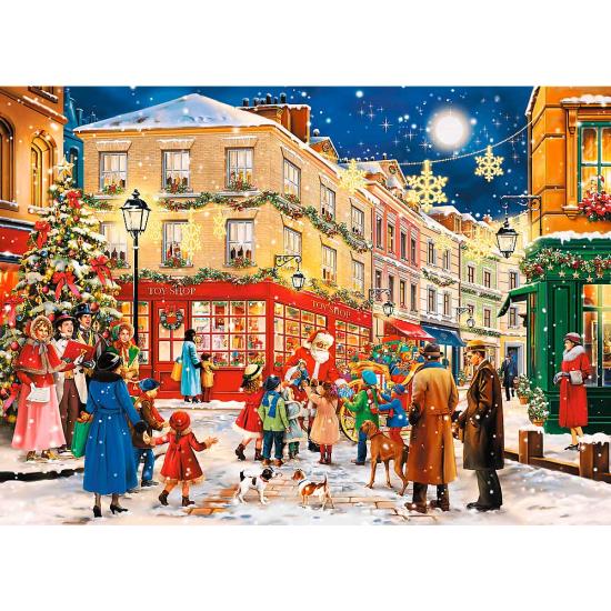 Trefl Holzstraße zu Weihnachten Puzzle 1000 Teile