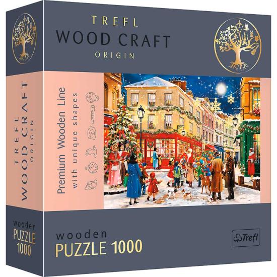 Trefl Holzstraße zu Weihnachten Puzzle 1000 Teile