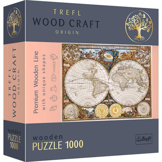 Trefl Holzpuzzle Karte der Antike 1000 Teile