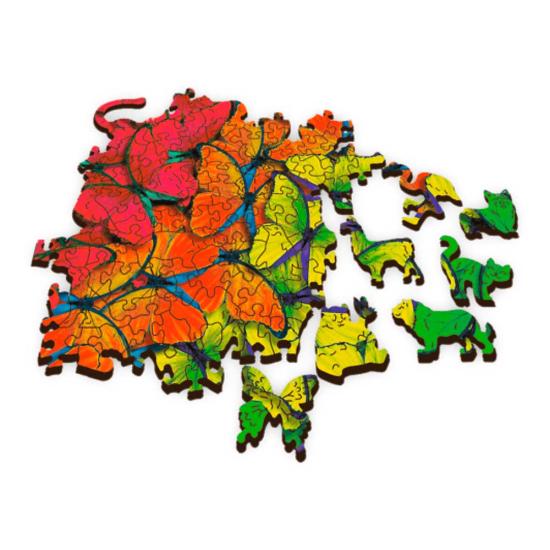 Trefl Regenbogen-Schmetterlingspuzzle aus Holz mit 500 Teilen